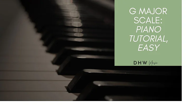 G Major Scale, piano tutorial, one octave, easy, piano beginner