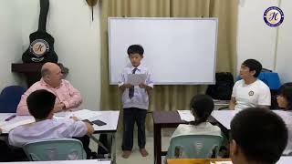 Kay talked bout his dream country in English class conducted by Humphrey Center on September 9, 2025