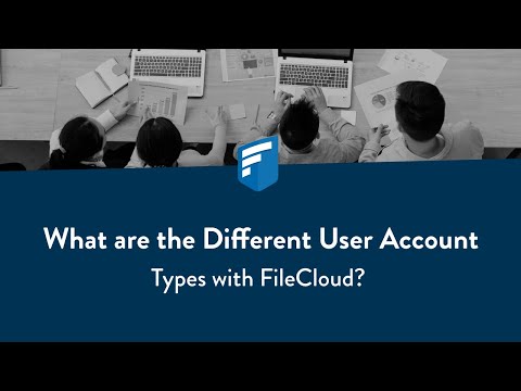 What are the Different User Account Types with FileCloud?