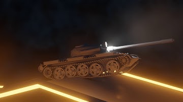 T55a Suspension test (Blender Tank Physic)