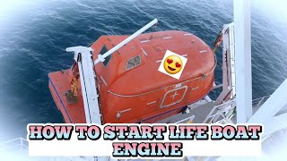 HOW TO START LIFEBOAT ENGINE | Toping's World