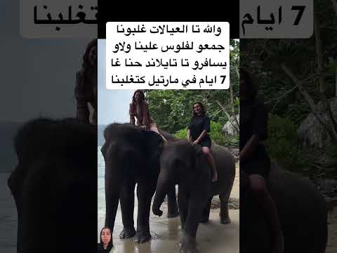 والله تا العيالات غلبونا جمعو لفلوس علينا ولاو يسافرو تا تايلاند حنا غا 7 ايام في مارتيل كتغلبنا