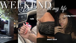 *unfiltered* weekend vlog 04: nails, flowers, award event, grwm, sunday reset, playlist