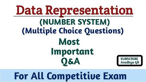 Data Representation MCQ