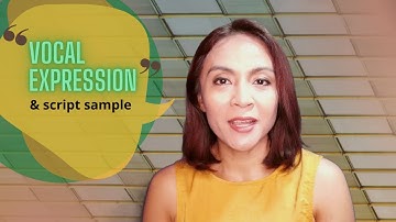 Crash Course on Vocal Expression, MC Script Sample