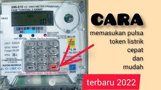 ♦️TutoriAl /Cara memasukan pulsa token listrik cepat dan mudah