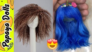 DIY BARBIE HAIRSTYLES  WIG | RECYCLE AND MAKE OLD TOYS GREAT AGAIN!