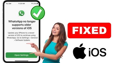 How To Fix whatsapp no longer supports older versions of ios | fix whatsapp no longer use!