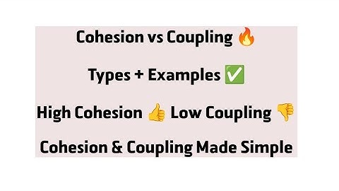 Cohesion and Coupling in Software Engineering | Types, Examples & Key Differences Explained