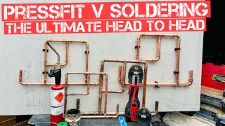 PRESSFIT V SOLDERING | COST V TIME... PLUMBINGS MOST ASKED FOR TEST EVER!!