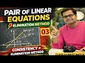 Consistency of Linear Equations Explained | Elimination Method with Examples