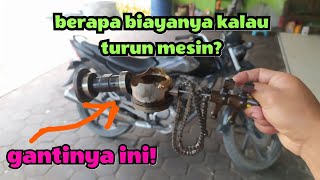 Biaya turun mesin | bongkar pasang honda megapro yang suaranya kasar | motor bekas kehabisan oli