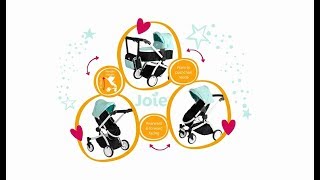 joie junior chrome 3 in 1 toy pram