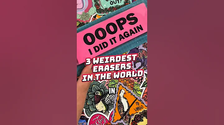 3 Weirdest Erasers in the World‼️and the last one might just make your stomach growl‼️Part 2