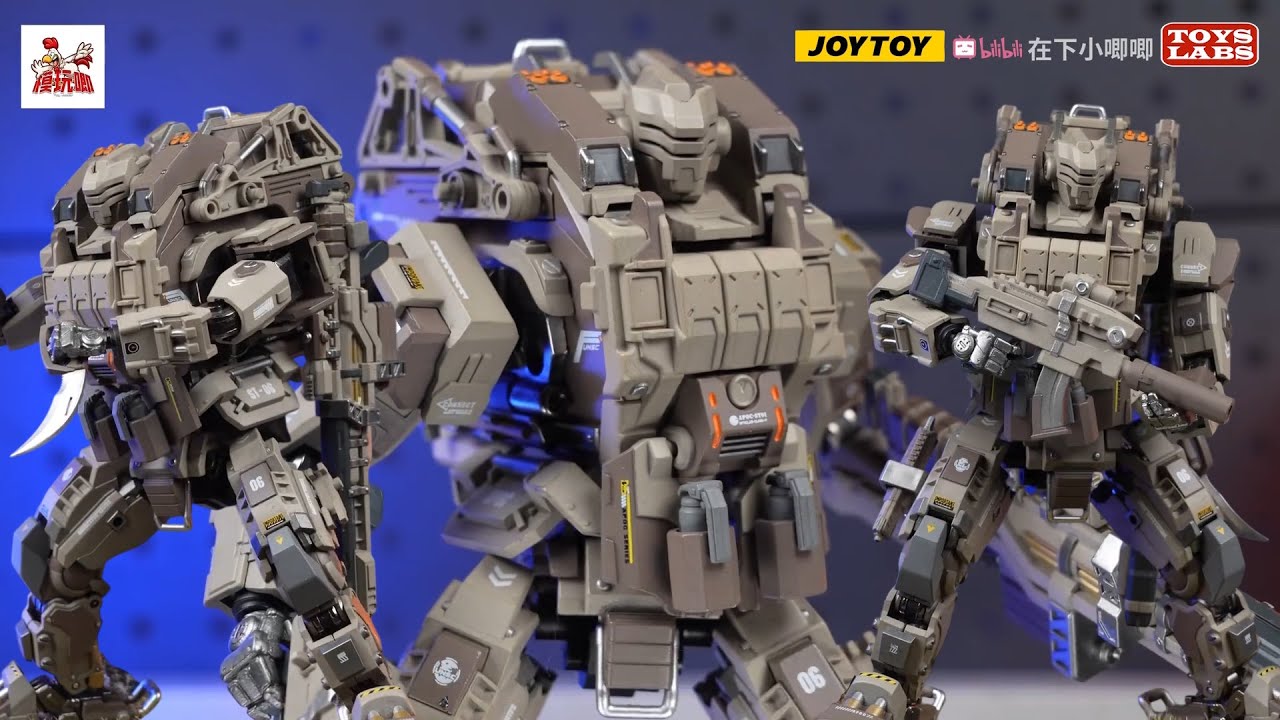 天启系列天袭精确打击型机甲 JOYTOY Dark Source APOC Series Sky Striker Precision Strike Mech+UNSC Assaulter Samuel