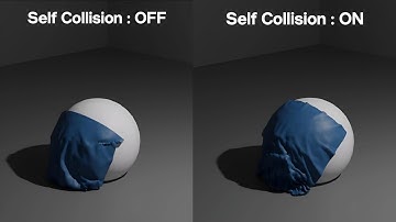 Cloth Simulation - Self Collisions ON vs OFF | Blender