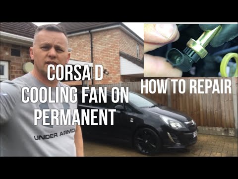 🇬🇧 Vauxhall Corsa 1.2 Cooling Fan Running All The Time, Engine Light on Dash, How To Repair. Opel