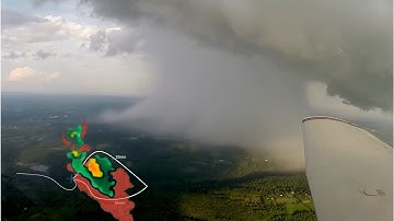 Piper Warrior Skirting Storms - ATC Audio and Weather Decision Making