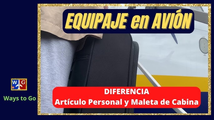 Viajas en avión? Conoce las diferencias entre artículo personal, equipaje  de mano y maleta de bodega, TENDENCIAS