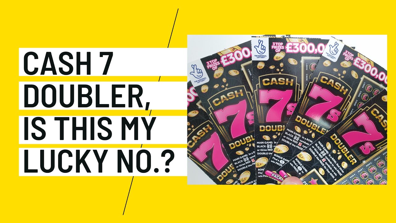 £300,000 Cash 7s Doubler UK Scratch Cards. 5 x £3 Scratchcards revealed