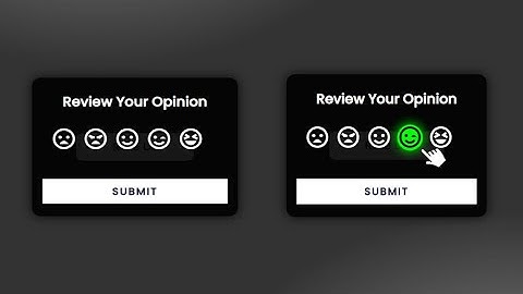 Emoji Rating Widget using HTML, CSS & JavaScript
