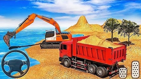 Train Station Construction JCB Simulator Game JCB Game - Android Gameplay