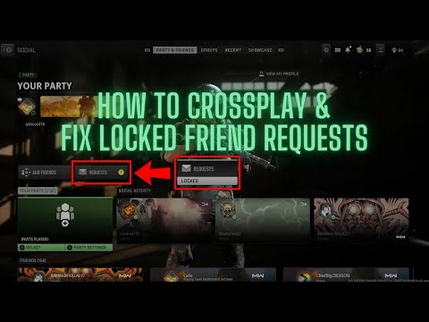 Call Of Duty Warzone 2.0 - How To Crossplay U0026 Fix Locked Friend Requests