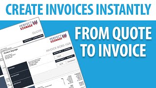 How to create an invoice from a quote