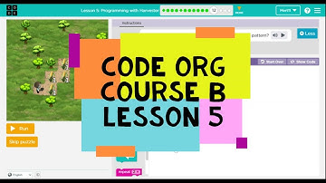 Code.org Course B Lesson 5 Programming with Harvester - Code.org Pre-reader Express Lesson 5