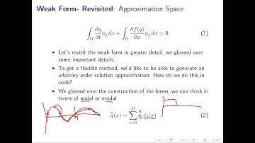 Approximation Spaces M3.2 - Intro to DG