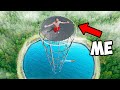 I Built the Worlds Tallest Trampoline in my pond!