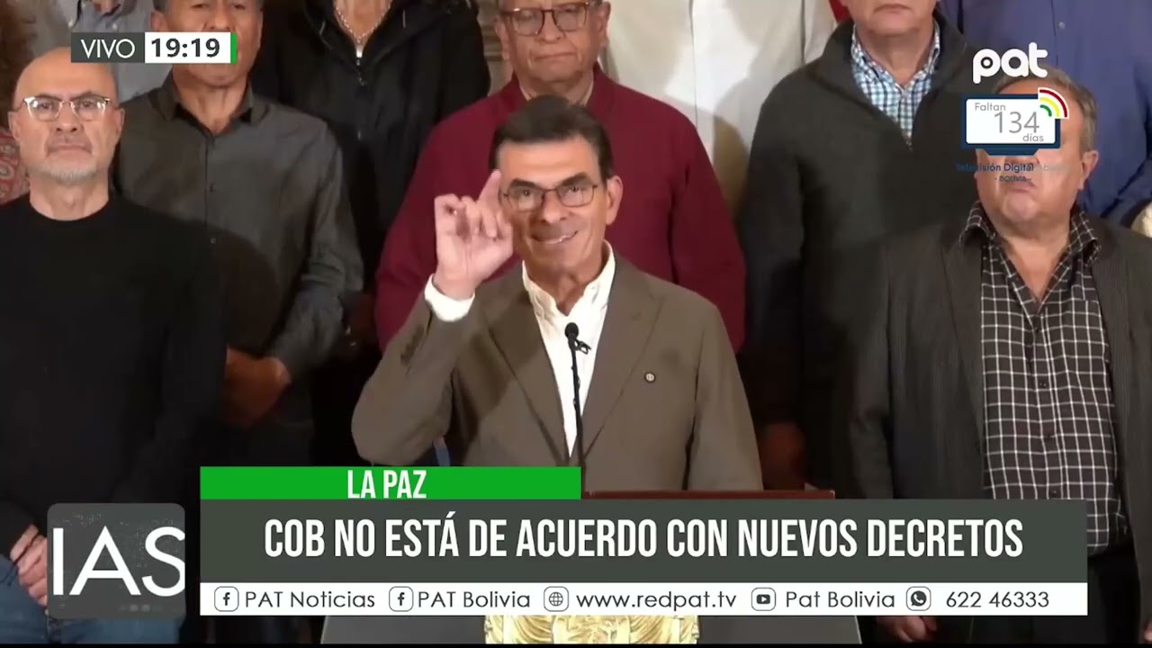 Central Obrera Boliviana rechaza ley antibloqueos y decretos