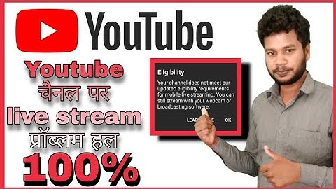 Your channel does not meet our updated eligibility requirements for mobile live streaming. solution