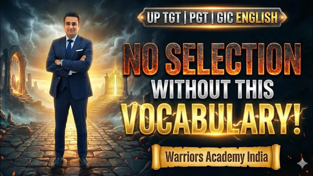 Vocabulary Class for Competitive Examinations | TGT & PGT English | Part-2