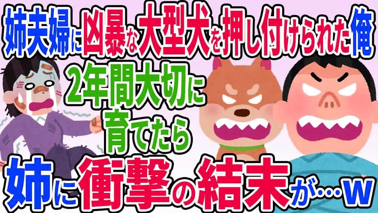 姉夫婦に凶暴な大型犬を押し付けられた俺→代わりに大切に育てた結果とんでもない結末にw【2ch修羅場スレ】【ゆっくり解説】