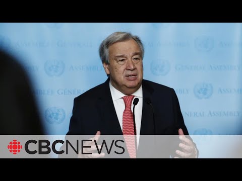 Un secretary general calls for an end to world's 'addiction to fossil fuels'
