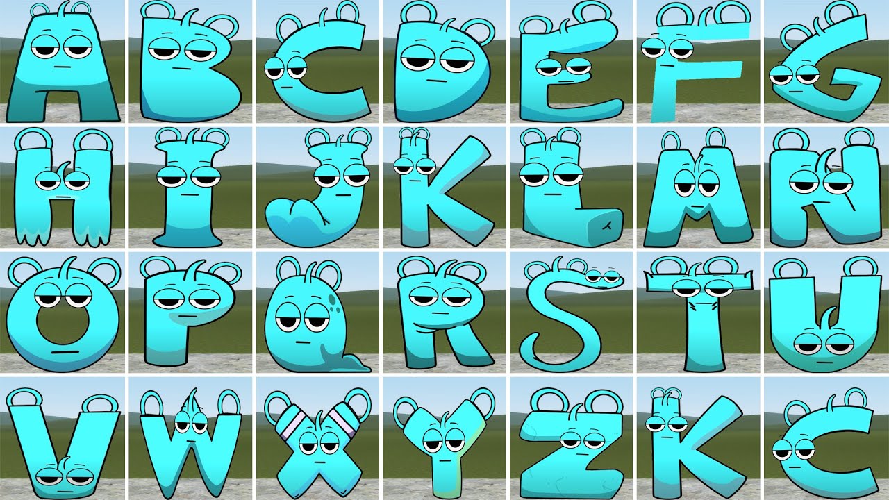 SPARTAN KICKING ALL SKY BLUE 3D ALPHABET LORE FAMILY in Garry's Mod !