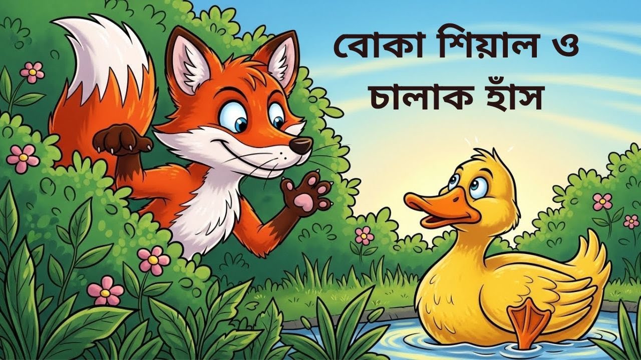 Kids Cartoon Story | বোকা শিয়াল ও চালাক হাঁস | bangla cartoon video 2026
