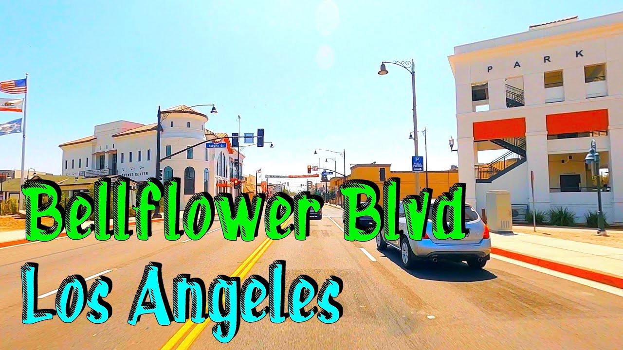 Bellflower Blvd, Downey to Long Beach! Los Angeles Street Driving Tours