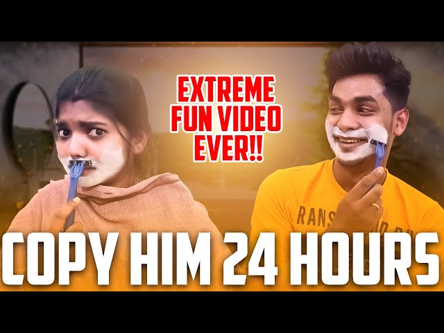 COPYING MY HUSBAND FOR 24 HOURS! *worst idea*  #editorsiva #prashanyasiva class=