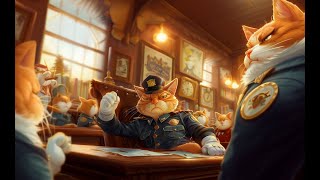 Sheriff Ginger Cat #miaomiao #midjourney  #cat  #livewallpaper  #digitalart  #disney  #animation