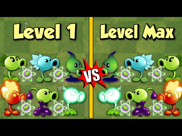 Plants VS. Zombies 2  All Peashooter Challenge & Power up! VS Brickhead Zombie  2 