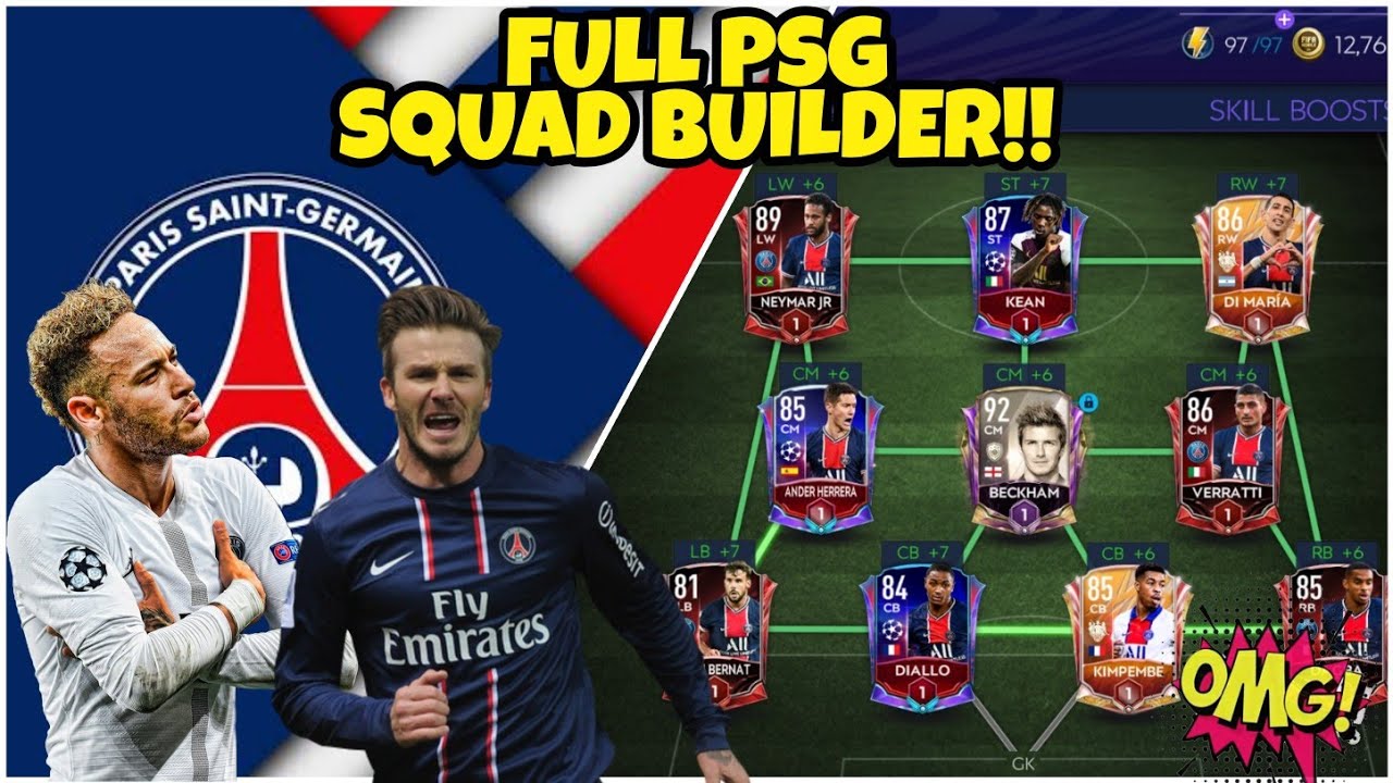 FULL PSG SPECIAL SQUAD BUILDER!! FIFA 21 MOBILE 96 OVR PSG SQUAD