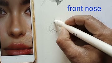 How to draw and sketch practice (Girls nose ) Part =2