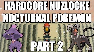 Pokémon HeartGold Hardcore Nuzlocke - Nocturnal Pokémon Only! Part 2! (No items, No overleveling)