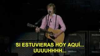 Paul McCartney- Here Today (Subtitulada Español) (Zócalo México: 2012)