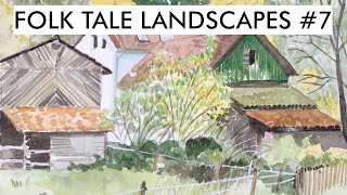 Folk Tale Landscapes #7 | House in the woods