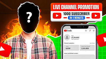 Live YouTube Channel Promotion | 1000 SUBSCRIBERS 2मिनट में #live @ManojDey