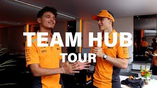 Take a tour of the McLaren Team Hub with Lando Norris & Oscar Piastri #ImolaGP