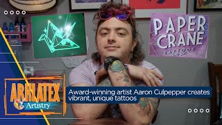 Award-winning artist Aaron Culpepper creates vibrant, unique tattoos at Paper Crane Tattoos & Art
